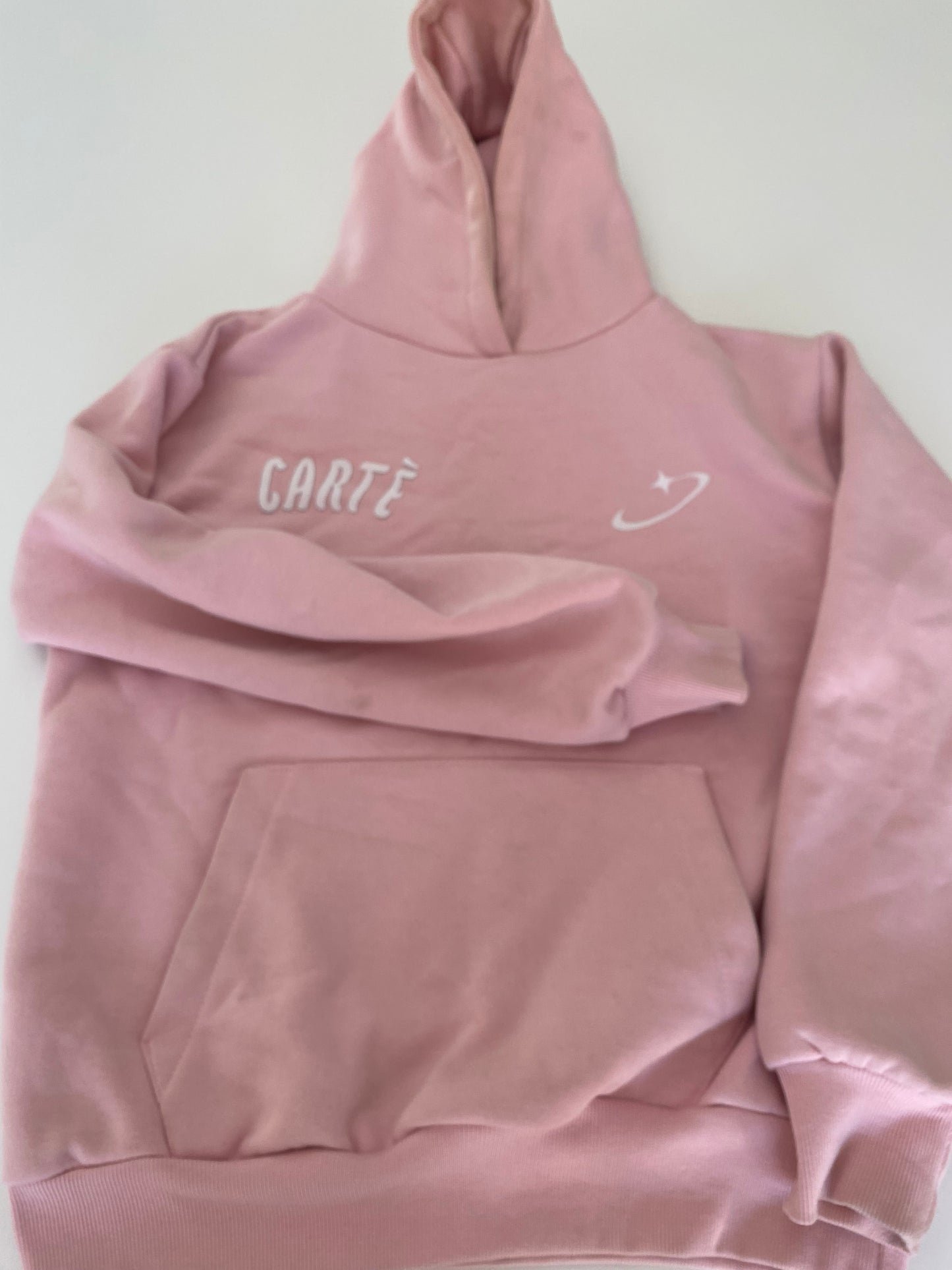 carte pink hoodie
